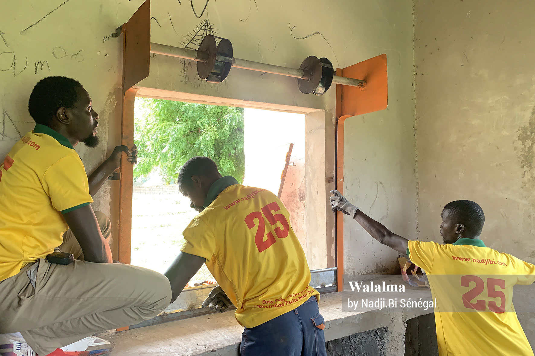 Rénovation bâtiment moulin solaire Soussoum Ndiaganiao Walalma 2023